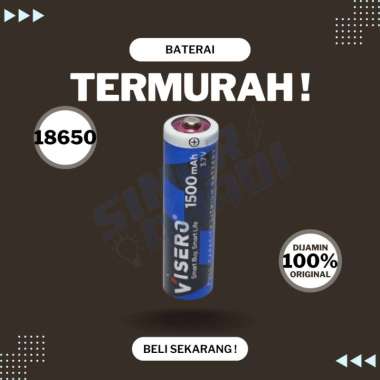 Visero Baterai Senter Police 18650 Timbul 1.500 mAh