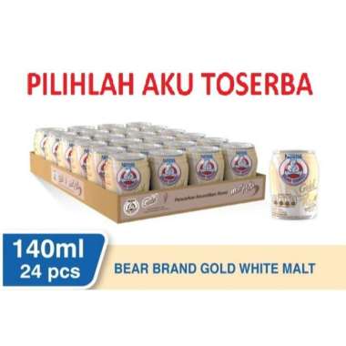 Promo Harga Bear Brand Susu Steril Gold Malt Putih 140 ml - Blibli