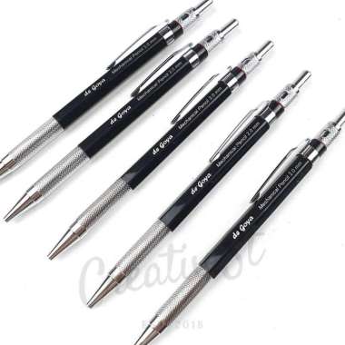 De Goya Pensil Mekanik Metal Besi Mechanical Pencil 2.0 mm 2.0Mm Charcoal Powder Artist Willow 30 Gr