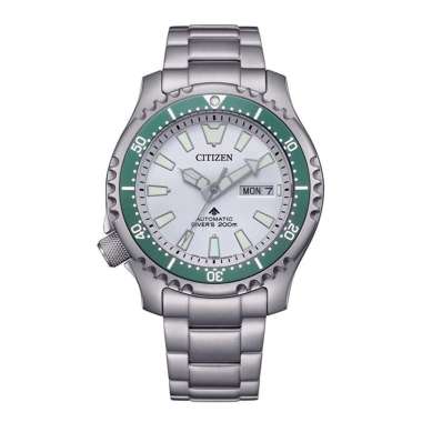 JAM PRIA CITIZEN ORIGINAL STAINLESS SILVER GREEN PROMASTER AUTOMATIC CITIZEN AUTOMATIC NY0168-64A + 