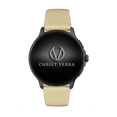 JAM UNISEX SMARTWATCH CHRIST VERRA CV BEYOND 1S SERIES CREAM RUBBER CREAM JAM SMARTWATCH CHRIST VERR