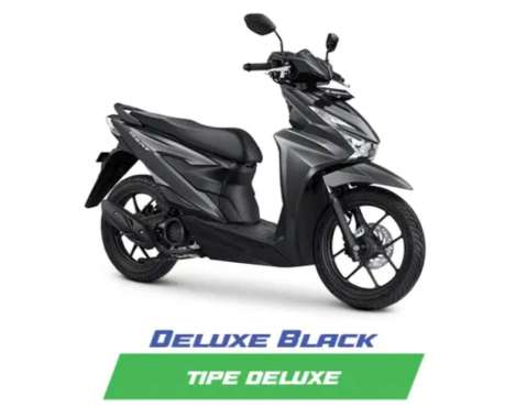 Pegadaian - [DP] Honda BEAT SPORTY CBS ISS DELUXE Sepeda Motor [OTR Jabodetabek] 10% 36 DELUXE BLACK