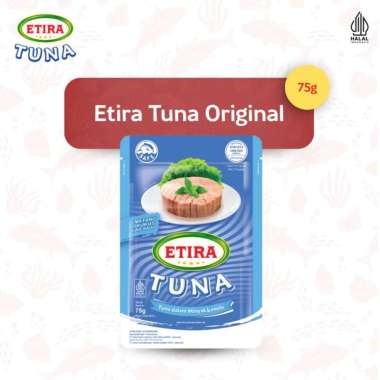 Etira Tuna Matang Kukus Siap Saji (Tuna Original) 75g - Tuna Sachet Lauk Siap Saji