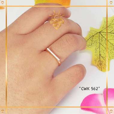 CINCIN LIST PERMATA FULL PUTIH TERBARU EMAS ASLI EMAS MUDA KADAR 6K (300) & 8K (375) CINCIN PERMATA 