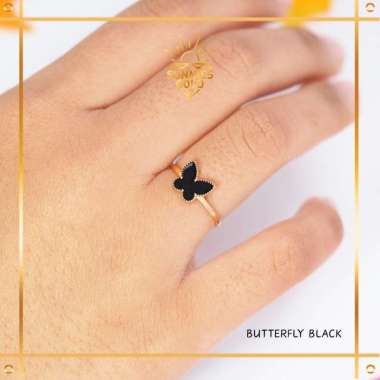 CINCIN WANITA MODEL KUPU-KUPU TANPA PERMATA EMAS ASLI EMAS MUDA KADAR 6K (300) & 8K (375) CINCIN KUP