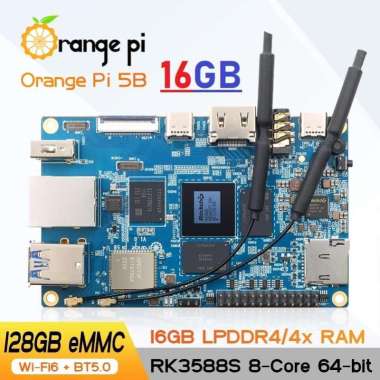 Orange Pi 5B - 16GB RAM (with 128GB EMMC)