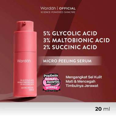Wardah Exfo Peeling Serum 5% Glycolic Acid 3% Maltobionic Acid Micro Peeling Serum