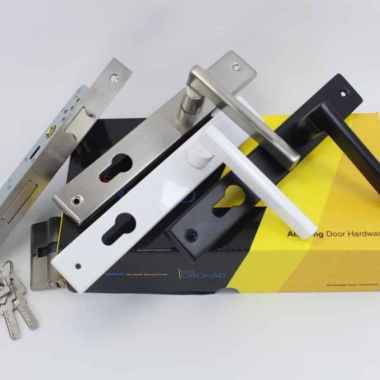 kunci pintu alumunium kunci pintu teralis besi orchard full set HITAM