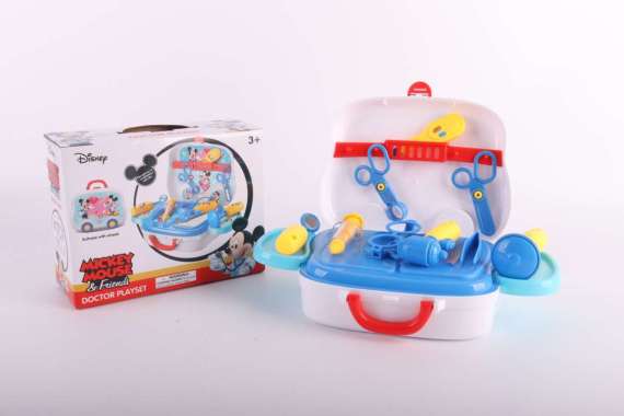 Okiedog Disney Doctor Hand-Carry Box - Mainan Anak Disney Peralatan Dokter Mickey Mouse Blue