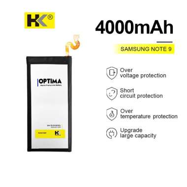 HK Optima Baterai Samsung Note 9 EB-BN965ABU 4000 mAh 3.85V Double IC