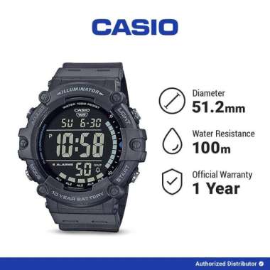 Jam Tangan Pria Casio General AE-1500WH-8B2VDF Original Digital Grey