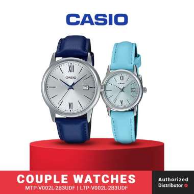 Jam Tangan Couple Casio MTP-V002L-2B3UDF x LTP-V002L-2B3UDF