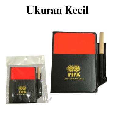 Kartu Wasit Pertandingan Sepak Bola Futsal Kartu Merah Kuning KECIL
