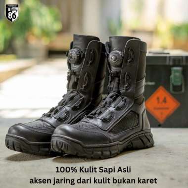 Army86 Sepatu PDL Tali Putar tactical pria tni polri satpam model Raiders Ultima 41