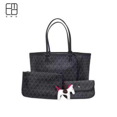 EMO Large Tote Bag - 100% Authentic Dark Grey