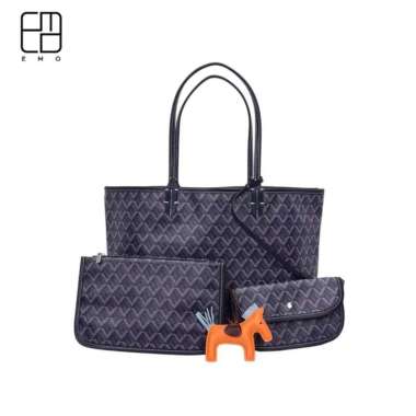 EMO Large Tote Bag - 100% Authentic Navy