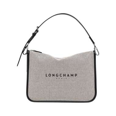 Longchamp Essential Large Canvas Hobo Bag Ecru