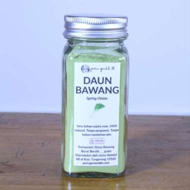 Daun Bawang Bubuk - Rempah Bumbu Bubuk Kualitas Premium by Jamu Gendul 88 Glass Jar