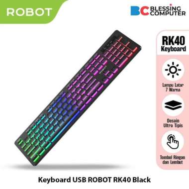 Keyboard USB ROBOT RK40 Black