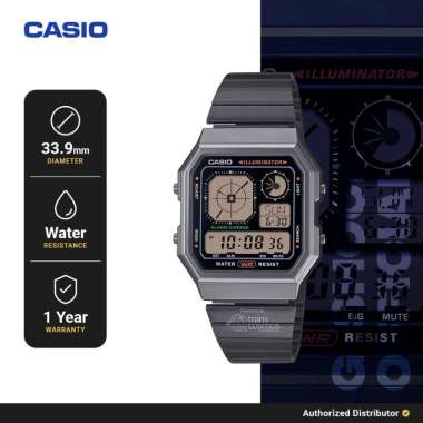 [READY INSTANT] Jam Tangan Pria Digital Casio General A130WEGG-1ADF Vintage Original Black