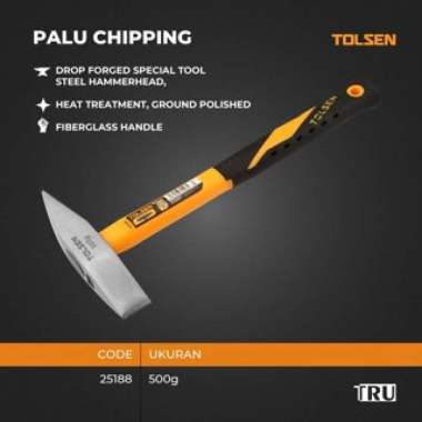 Palu Gepeng Ketok Kerak Las / Chipping Hammer / Palu Chipping 500 gr. TOLSEN 25188