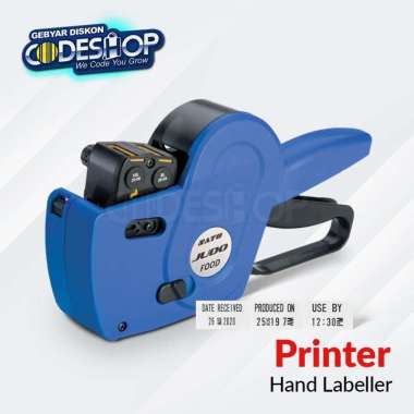 SATO JUDO 22 Hand Labeller 2 Line Stiker Label Harga Handlabel Tembak Price Tag Angka Huruf