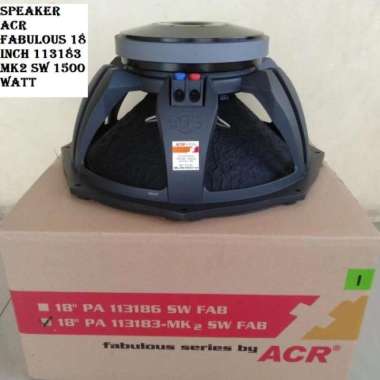 Speaker ACR Fabulous 18 inch 113183 MK2 SW 1500 Watt
