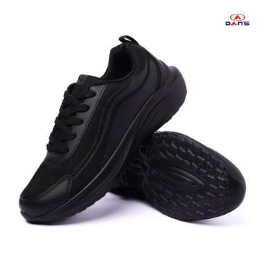 DANS - Sepatu Dewasa Pria dan Wanita - Brevin | Sneakers Warna Hitam dengan Sol Empuk & Ringan 41 Hi