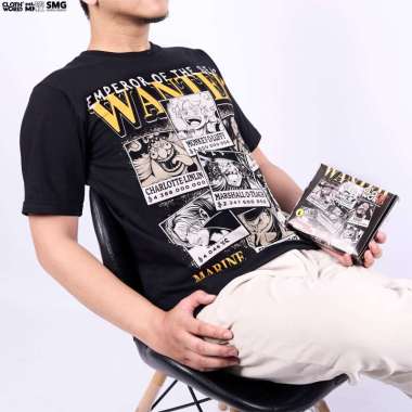 CLOWOR Yonkou Wanted Poster One Piece Anime T-Shirt XL