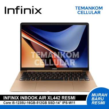 Laptop INFINIX INBOOK AIR XL442 Core I5 GEN 12 1235U RAM 16GB SSD 512GB 14 INCH FHD WINDOWS 11 GARAN