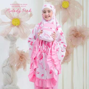 MUKENA ANAK KATUN TAS RANSEL BULAT MY MELODY PINK M