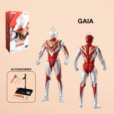 Action Figure Ultraman Series Gaia Orb Zero Zeta Tiga ZD Toys Mainan pajangan Ada stand base Gaia Po
