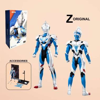 Action Figure Ultraman Series Gaia Orb Zero Zeta Tiga ZD Toys Mainan pajangan Ada stand base Z Origi