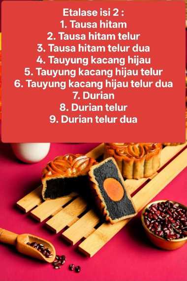 ISI 2 TAUSA, TAUYUNG,LIENYUNG,DURIAN MOONCAKE KUE BULAN SIN LOK YEN TAUSA TELUR