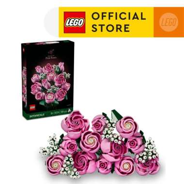 LEGO Botanicals 10374 Bouquet of Pink Roses (789 Pieces), Building Block, Toys, Bricks