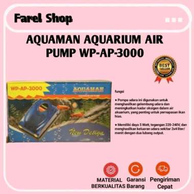 Aquaman WP AP 3000 Pompa Udara Akuarium 2 Lubang