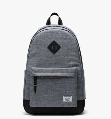 Herschel Heritage Backpack - 24L - Tas Ransel Pria - Raven Crosshatch