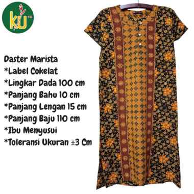 Kencana Ungu Daster Marista Label Coklat daster Marista Small Size Daster Marista Kekinian daster Sm