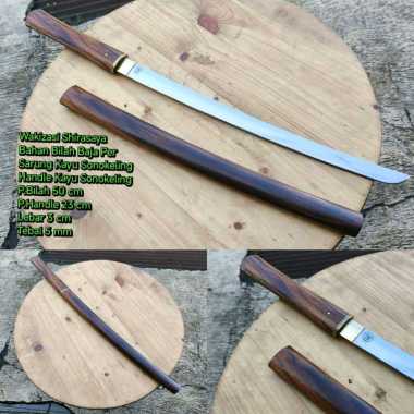WAKIZASHI SHIRASAYA NATURAL BAJA PER SEPUH T4J4M