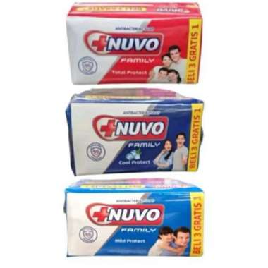 sabun batang nuvo 100gr Biru