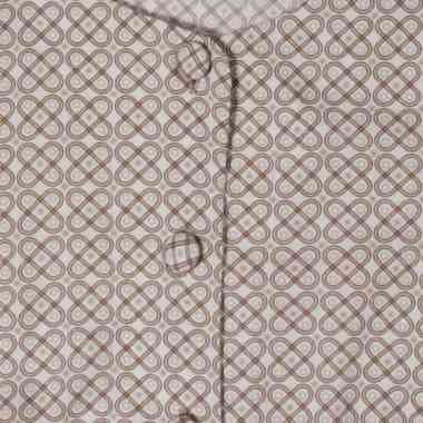 Batik Keris Baby Doll Lengan Pendek Celana Panjang Motif Silang Kawung ALL B Cokelat