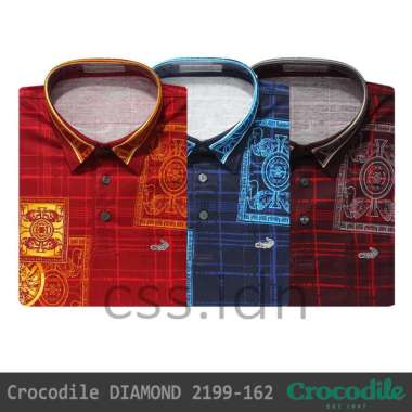 Kaos Kerah Kemeja Pria Crocodile Diamond 2199-162 Merah M