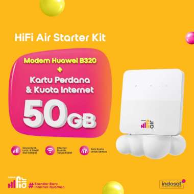 Indosat HiFi Air B320 Wifi Modem 4G LTE 50Gb