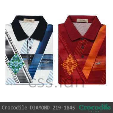 Kaos Kerah Pria Crocodile Diamond 219-1845 Putih M