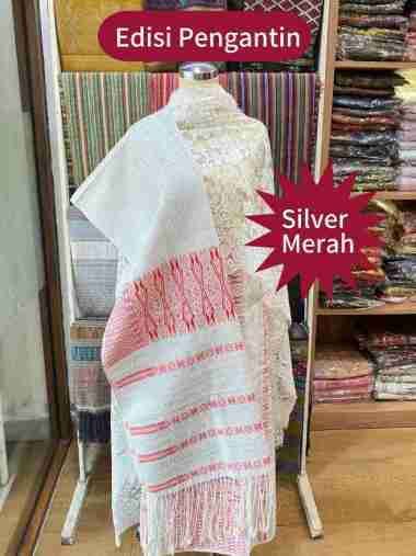 songket tumtuman exclusive kain tenun edisi pengantin cantik mewah dan elegan ls9