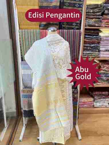 songket tumtuman exclusive kain tenun edisi pengantin cantik mewah dan elegan ls3