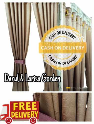 Promo Gorden Blazzer Polos Bahan Tebal+Tali Berbagai Macam Warna Modern Coklat Susu