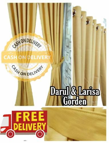 Promo Gorden Blazzer Polos Bahan Tebal+Tali Berbagai Macam Warna Modern Gold