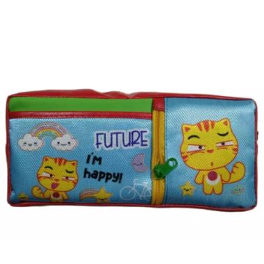 KOTAK PENSIL / TEMPAT PENSIL / PENCIL CASE BEONE ANIMAL ERC6004. MURAH TIGER