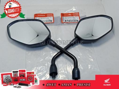 SPION KACA CB150R TIGER VERZA KANAN KIRI SET ASLI AHM Black